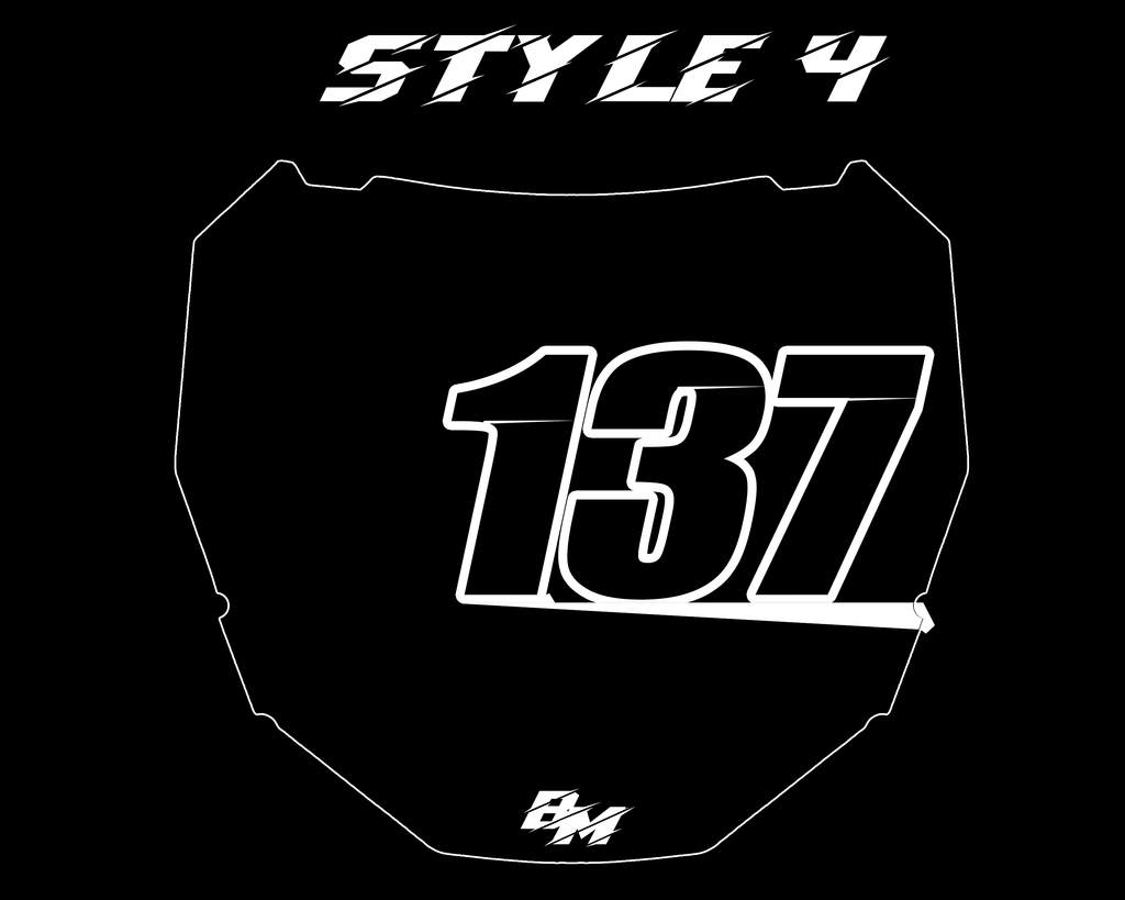 Custom ODI DH Plate Cosmic Series Plate Stickers