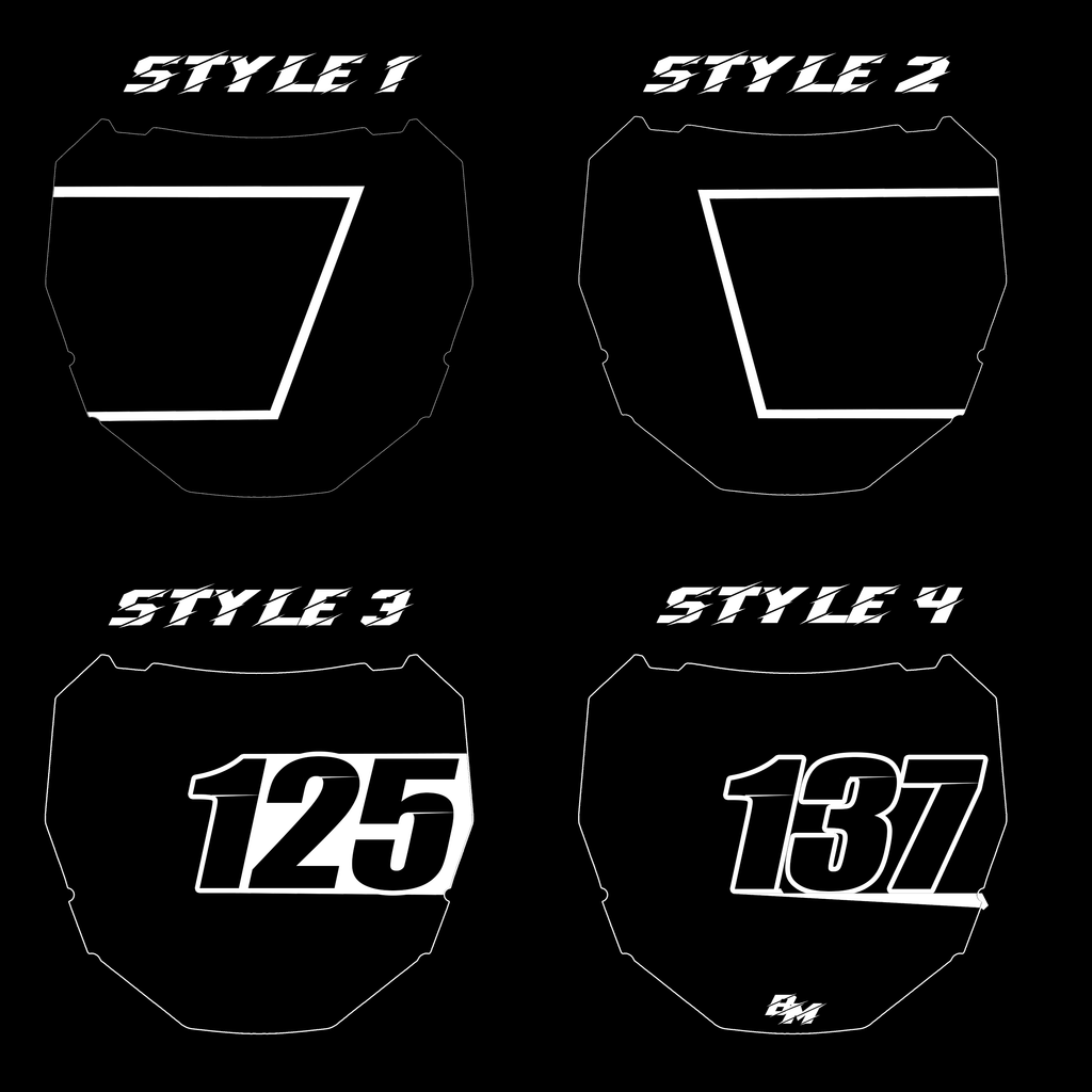 Custom ODI DH Plate Cosmic Series Plate Stickers