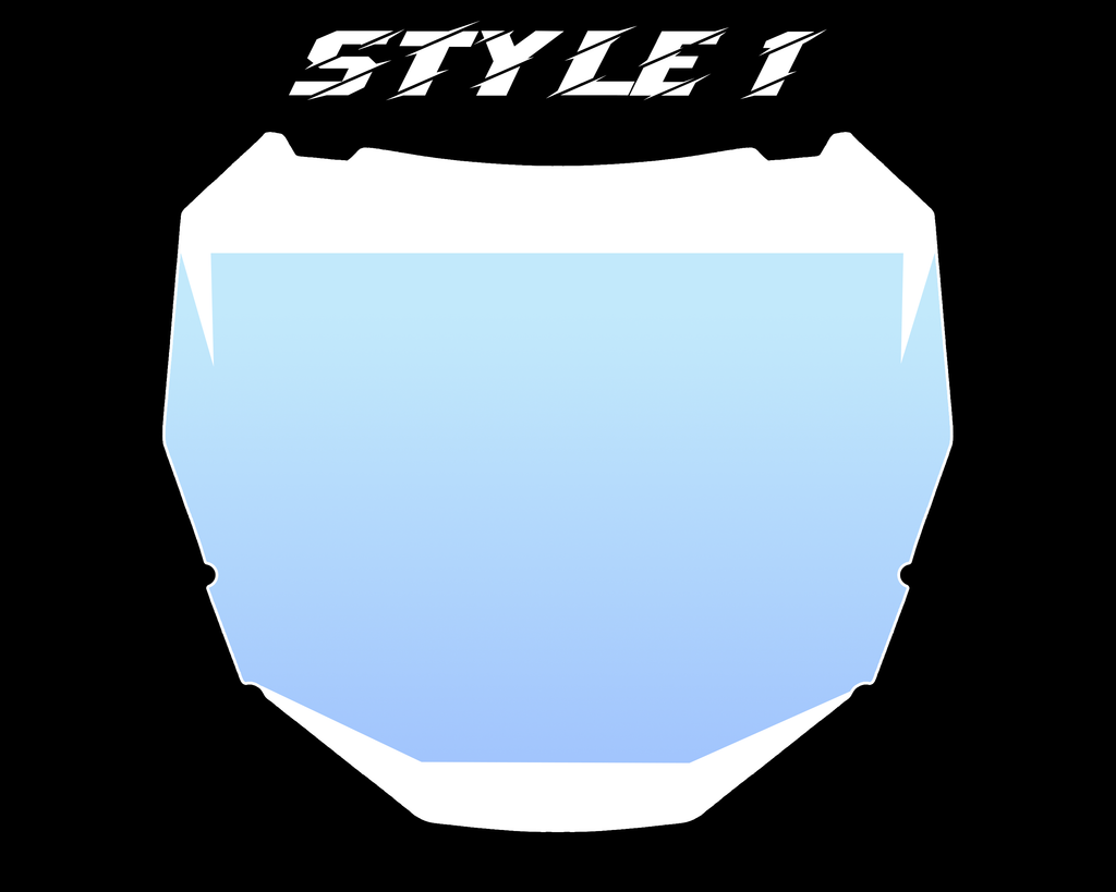 Custom Gradient ODI Number Plate Decal