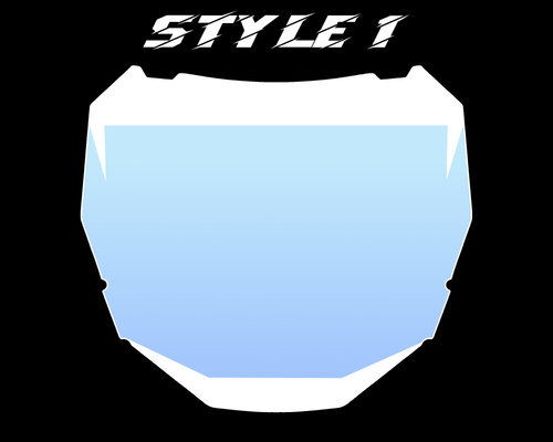 Custom Gradient ODI Number Plate Decal