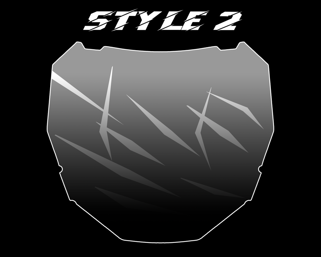 Custom Gradient ODI Number Plate Decal